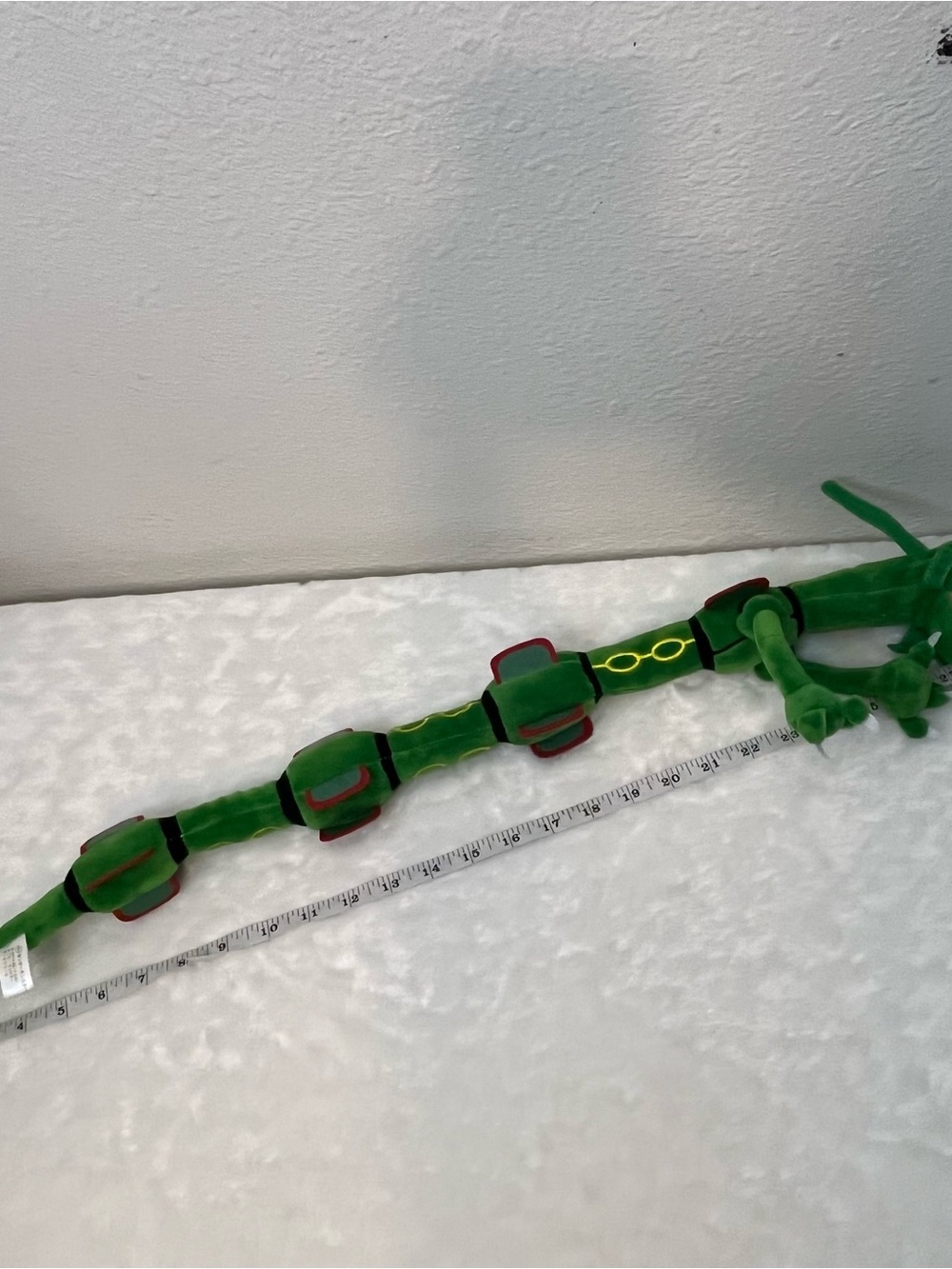 Pokemon Center 30" Rayquaza Poseable Bendable Plush Dragon 2018 Japan - Picture 2 of 6